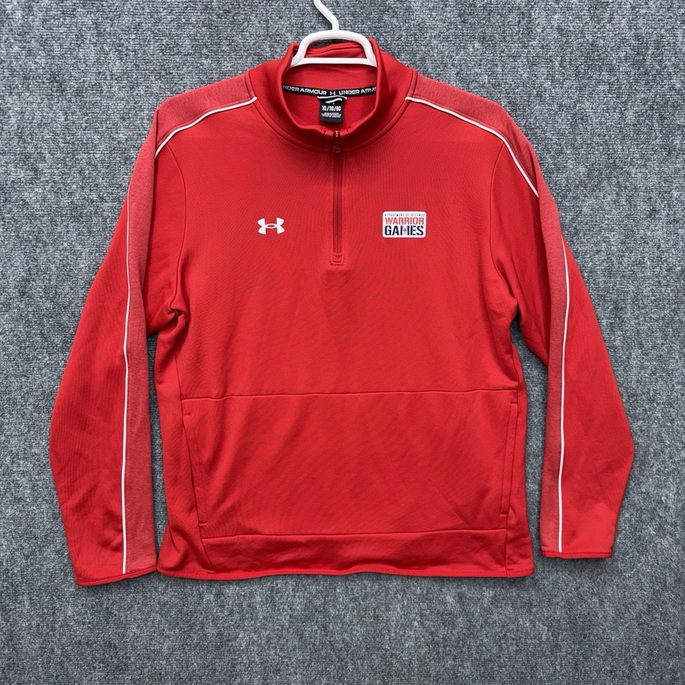 Under Armour Warrior Games Marine Corps Pullover 1/4 zip Men's size XL shirt‎